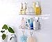 KESOL Adhesive Shower Caddy Shower Shelf Organizer for Bathroom Organization with Hooks, SUS304 Stainless Steel, 2 Pack (Silver)