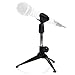 Etubby Adjustable Foldable Tripod Desktop Microphone Stand Holder with Mic Clip for Meetings, Lectures, Podcasts, and More