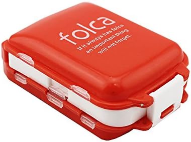 Muchengbao Weekly 7 Day Travel Pill Box Case and Vitamin Organizer Tablet Pill Sorter Organizer Plastic Medicine Box Holder Container 8 Pill Compartment Box large daily vitamin organizer pill and vita
