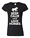 Junior City Shirts Keep Calm and Love Horses T-Shirt Tee