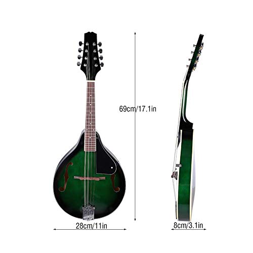6 Mandolin+8+String+Carry+Storage+Green