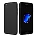 EasyAcc Case for iPhone SE 2022 (3rd Gen)/2020 (2nd Gen), iPhone 7/iPhone 8, 4.7'' Thin Matte TPU Phone Cases Finish Profile Soft Back Protective Cover -Black