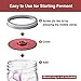 6 Pack of Fermentation Lids for Wide Mouth Mason Jars, Mental Lids and Vacuum Pump Not Included