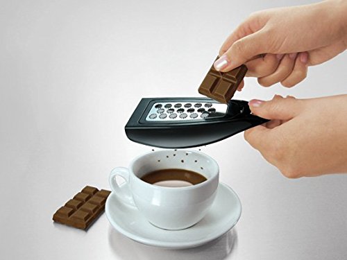 Simposh Palm Grater - Comfortable Compact Handheld Mouse Grater. Stands vertically horizontally hang on hook. Peeler slicer grater zester all-in-one. Food storage compartment. 3 stainless steel blades - Thumbnail 3