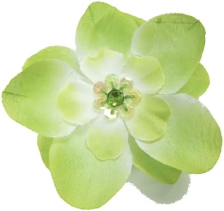 Cuteque International 6-Piece Embellished Flower Sequin Embellishment, Moss Green
