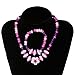 SMITCO Kids Costume Jewelry Set for Little Girls and Toddlers - Wooden, Beaded Toy Necklace, Bracelet and Ring for Play Pretend or Dress Up - Non-Toxic and Safe for Children Ages 3 to 8