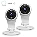 Wireless Security Camera, Fsmart 1080P Wifi Surveillance Indoor Video Home Camera System with Motion Detection Night Vision Two Way Audio (TWO PACK)