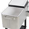 ARKSEN 80 Quart Patio Deck Cooler Rolling Outdoor Solid Steel Construction Party Home