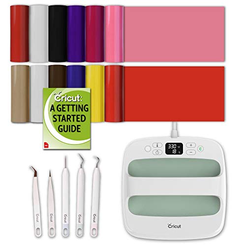 Cricut Mint EasyPress Bundle: 9x9 Machine, Everyday Iron-On, and