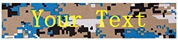 Custom Military/Tactical Name Tapes with Velcro,Embroidered Iron/Sew On Name patch (4" Velcro, Ocean Digital)