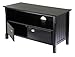 Winsome Wood Timber Media/Entertainment, Black