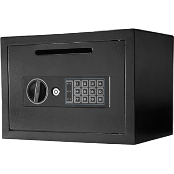 BARSKA AX11934 Compact Keypad Security Depository Safe Box 0.57 Cubic Ft