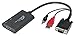 IOCrest 1080P VGA to HDMI Audio Video Cable Converter Active Output Adapter for HDTV/AV, Audio Support, Adapter for PC, Laptop, DVD, Desktop - SY-ADA31025
