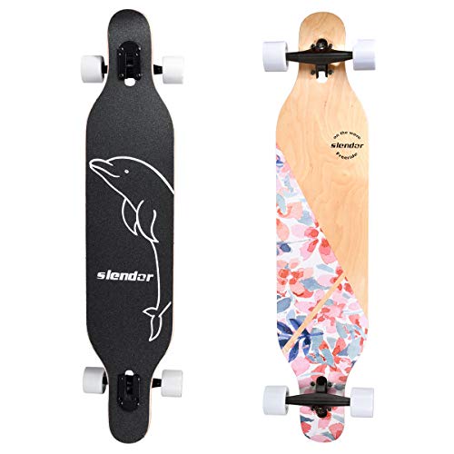 Buy Slendor Longboard Skateboard 42 inch Drop Through Deck Complete le