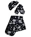 Women's Winter Fleece Winter Set-Polyester Fleece Hat, Gloves, and Scarf Set for Cold Weather