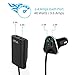 Skiva 9.6A 48W 4-Port USB Passenger Car Charger with Extended (6ft) Dual USB Ports for Backseat Charging of Smartphones,Tablets, iPhone 6 6s plus SE, iPad Pro Air mini, Galaxy S7 S6 Edge [Model:AC135]
