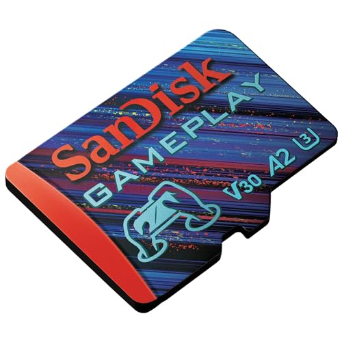 SanDisk 512GB Gameplay scheda microSD, Micro SD per mobile gaming/console portatili, fino a 190 MB/s, AAA-/3D-/VR-Grafik, 4K-UHD-Videos, A2, U3, V30