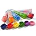 QUALITY SILICONE ICE POP MOLDS THAT MAKE GREAT-TASTING AND HEALTHY SNACKS, Set of 6, Clear Tubes with Color Tops and Perfect Starter 60 Recipes eBook