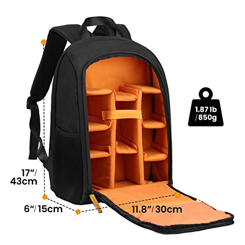 backpack with camera and laptop compartment
