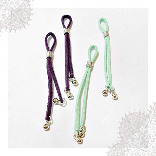 Non Pierced Nipple Ring Suede Leather Fake Nipple Jewelry Body