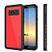 PunkCase Galaxy Note 8 Waterproof Case, [StudStar Series] [Slim Fit] [IP68 Certified] [Shockproof] [Dirtproof] [Snowproof] Armor Cover for Samsung Galaxy Note 8 [RED]