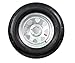 ST215/75R14 Loadstar Trailer Tire LRC on 5 Bolt Galvanized Spoke Wheel