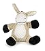 goDog Checkers Donkey With Chew Guard Technology Tough Plush Dog Toy, Tan, Small