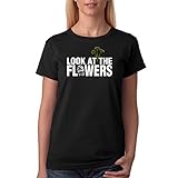 Prnnt Women's The Walking Dead - Look At The Flowers T-Shirt