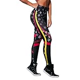 Letter Yoga Pants, Women's Fashion Workout Leggings Fitness Sports Gym Running Yoga Athletic Pants by Neartime