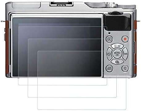 Futheda Camera Screen Protector Compatible with X-A5 X-A3 X-A10,(3 Pack) Anti-scratch Waterproof HD-Clear 9H Bubble-Free Crystal Clear Tempered Glass LCD Screen Protective Film for DSLR Camera
