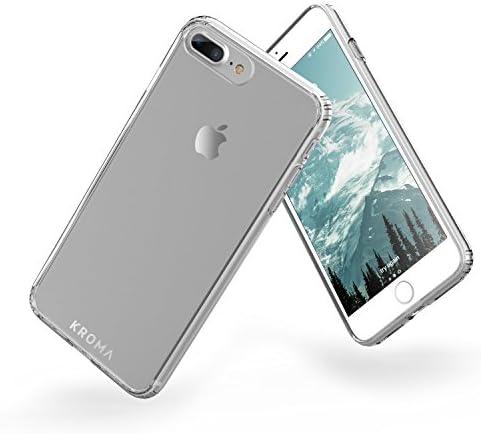 iPhone 7 Plus Case, Kroma [Prismatic Series] Crystal Clear iPhone 7 Plus Case, 99.9% Transparency, Clear back panel + TPU bumper