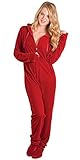 Ruby Velour Footed Onsie Pajamas for Women