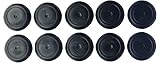 1 1/2" 1.5 inch Black Rubber Plugs for Flush Mount Body and Sheet Metal Holes Qty 10
