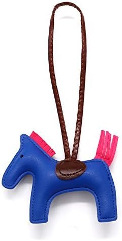 jiangshi Handmade Pu Leather Horse Car Pendant Charms Bags Accessories Keychain