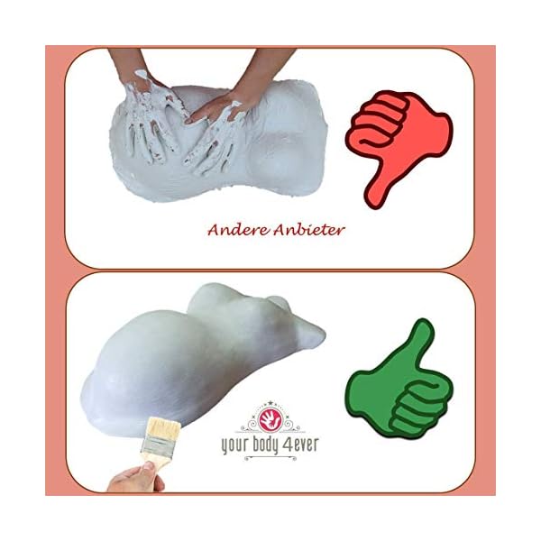 Set zum Glätten & Veredeln | Gipsabdruck Babybauch Veredelung | Flächenveredelung & Glättung für Gipsabdrücke – Bild 7