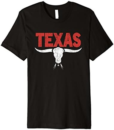 Mens Distressed Texas Angry Longhorn Bull Tee XL Black