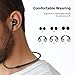 Letscom Wireless Bluetooth Headphones, Magnetic Bluetooth Earbuds, HD Bass Stereo, IPX 5, Built-in Mic in Ear Earphones, with 12 Hours Playtime for Running, Sports, Workout, Gym