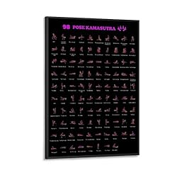 Pose Kamasutra Instruction Poster Sex Guide Workout