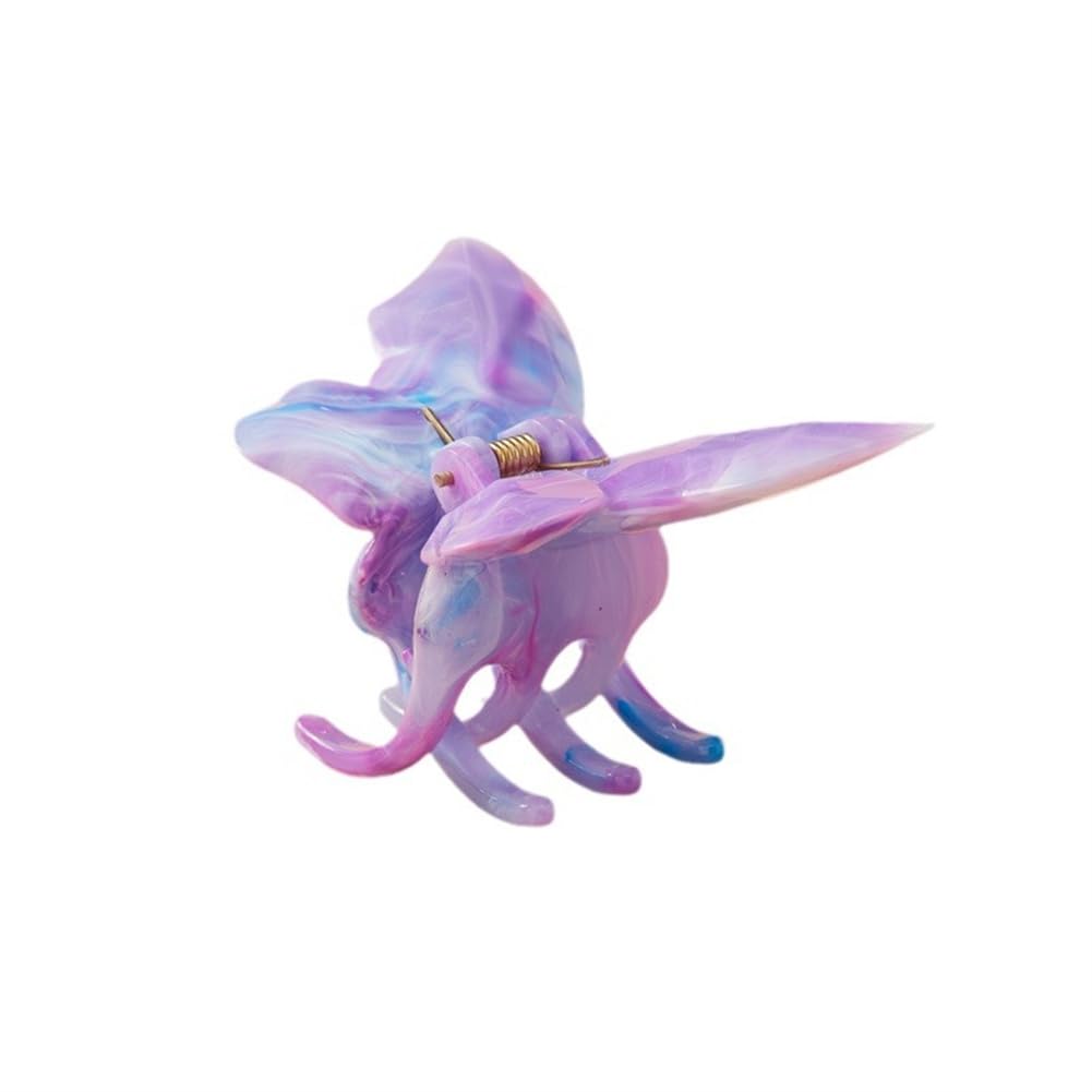 yangzerang Butterfly Hair Clips Hair Claw for Women Girls Hair Claw Clips for Thick Hair Clips for Girls Purple Claw Clip Acrylic