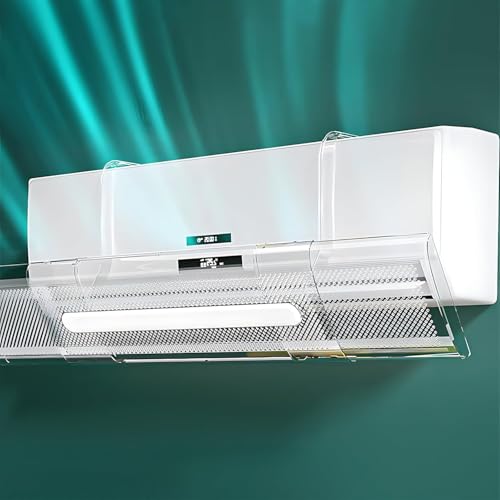 Deflector de Aire Acondicionado Ajustable, Escudo Deflector de Aire Acondicionado, ala Ajustable