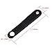 Lovermusic Length 5.51 Inch Black PU Leather Accordian Straps Shoulder Replacement for Bass Accordion Pack of 2