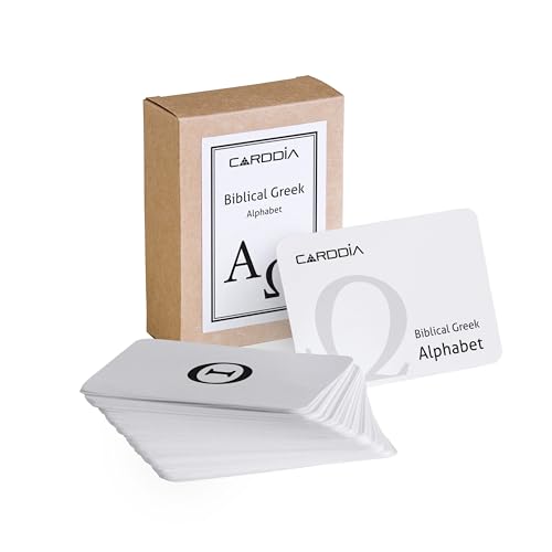 Biblical Greek Alphabet Flash Cards (Including Capital And Small Form ...