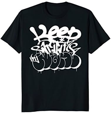 Mens keep writing my Name - graffiti bombing white Medium Black