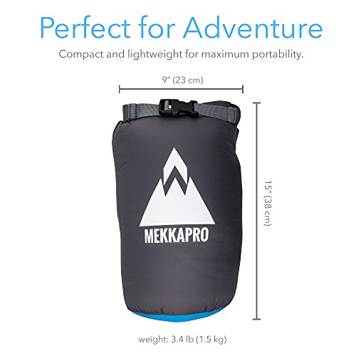 MEKKAPRO Three Season Ultra Lightweight Mummy Sleeping Bag +20°F - SEQUOIA Compact Camping Hiking Backpacking - Thumbnail 3