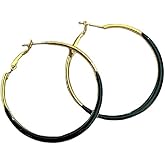 Big Geometric Hoop Earring Multicolor Enamel Round Dangle Drop Earrings for Women Exaggerated Statement Jewelry