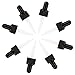 Cettkowns 8-Pack Glass Eye Pre-Assembled Droppers Included Glass Droppers, Black Bulb and Tamper Seal for 5ml (1/6 Ounce) Essential Oil Bottles