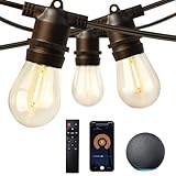 addlon 96FT LED Outdoor String Lights, Smart String