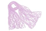 Wedtrend Women's Lightweight Floral Lace Shawl Chic Bridal Wrap Scarf