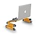 [Limited Edition] Pwr+ Portable Laptop-Table-Stand Fully Adjustable-Ergonomic Mount-Ultrabook-Macbook Light Weight Aluminum-Yellow Bed Tray Desk Book Fans Up to 16
