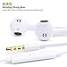 PansyDirect Earphones/Headphones/Earbuds, 2Pack in-Ear Wired Noise Cancelling Headset with Microphone and Remote Control Earbuds Compatible for Phone 6s Plus 5 Pad Pod 7 All 3.5mm Earbuds Devicesthumb 2